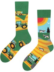 FARMA, TodoSocks, Krowa, Traktor, Żniwa,Wieś Kolorowe Skarpetki
