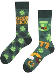 GOOD LUCK, Todo Socks, Czterolistna Koniczyna, Szczęście, Podkowa, 77, Kolorowe Skarpetki