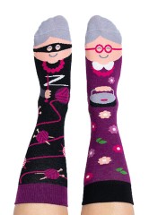  Babcia Skarpety Kolorowe Happy Friends Extra Grandma