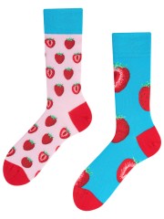 Strawberry, Todo Socks, Słodkie Truskawki Kolorowe Skarpetki