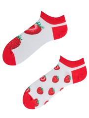 Stopki, Strawberry Paradise Low, Todo Socks, Owoce, Truskawka,  Kolorowe