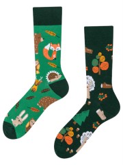 Forest Animals,  Todo Socks, Leśne, Zwierzęta, Kolorowe Skarpety 