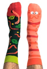  Skarpety kolorowe z serii Happy Friends Socks robak Willy Wormka