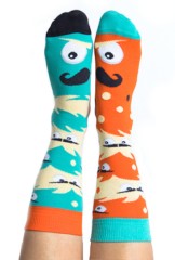 Skarpety kolorowe z serii Happy Friends Socks Mustachio