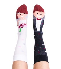 Mr Left & Mrs Right Skarpety Kolorowe Happy Friends  idealne na prezent