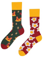 Stress-Free Chickens, Todo Socks, Jajka, Kury, Kolorowe Skarpety