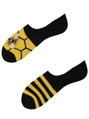 Mikrostopki Busy Bee, Todo Socks, Pszczoły, Pszczoła, Paski, Miód, Kolorowe Skarpetki