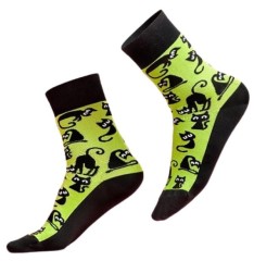 Skarpety sportowe, gładkie szwy, antyzapachowe, Gatti, kotki, produkt włoski Luigi di Focenza Socks