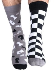 Skarpetki kolorowe z serii Xpress Yourself - The Socks' Gambit - szachy