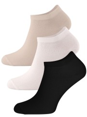 3PACK stopek Natural BAMBOO BASIC - oddychające o wyjątkowo trwałych kolorach 