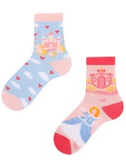 Księżniczka, Todo Socks, Zamek, Chmury, Kareta, Kolorowe Dziecięce