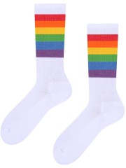Kultowe Retro skarpety frotte TODO Socks PRIDE z wysokojakościowej bawełny czesanej